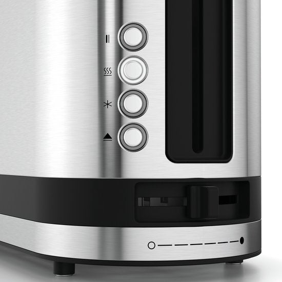 WMF KITCHENminis XXL Broodrooster RVS - Compacte Toaster met Ontdooifunctie