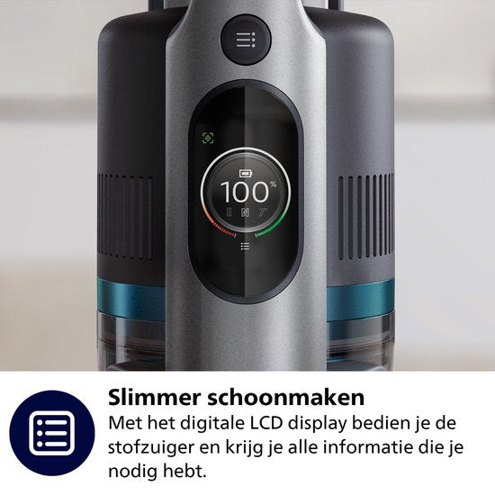 Philips 8000 Series Steelstofzuiger met Dweilfunctie XC8055/01 Draadloos Deep Petrol