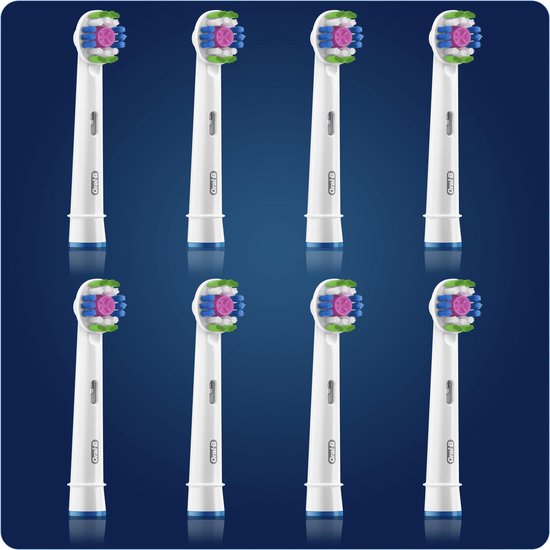 Oral-B 3D White Opzetborstels 8 Stuks