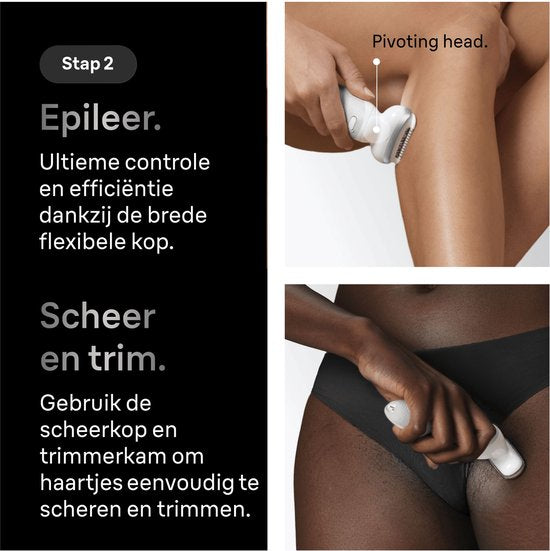 Braun Silk-épil 9 SkinSpa 9-080 Wet & Dry Epilator Wit
