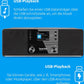 Technisat Digitradio 370 CD BT Zwart: DAB+, FM, CD, Bluetooth, USB Stereo Radio
