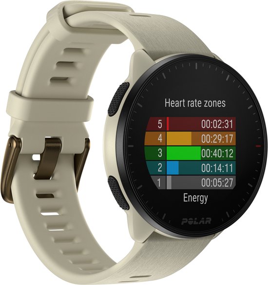 Polar Pacer GPS Hardloophorloge Cloud White - Nauwkeurige Tracking Slaapanalyse