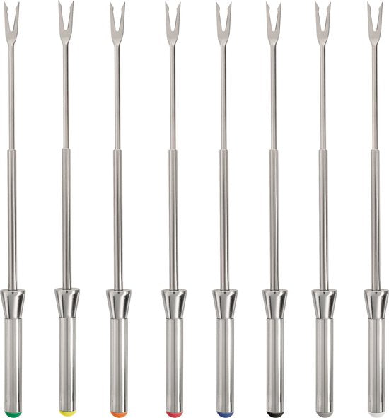 WMF Lono Elektrische Fonduepan: 1.5L RVS, Warmhoudfunctie, 8 Fonduevorken voor Gezellige Avonden