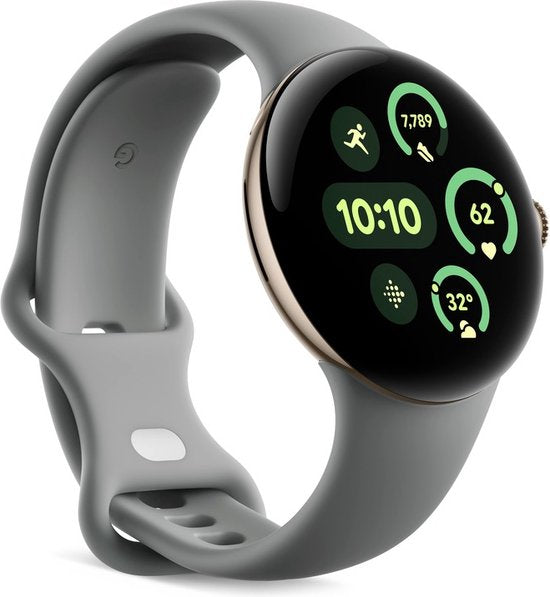 Google Pixel Watch 3 Smartwatch 41mm: Geavanceerd Actua-scherm, Fitbit-integratie, GPS, Champagne Goud