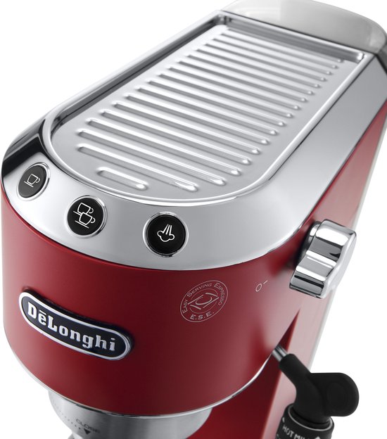 De'Longhi Dedica Style EC685.R Compacte Pistonmachine Rood voor Perfecte Espresso
