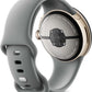 Google Pixel Watch 3 Smartwatch 41mm: Geavanceerd Actua-scherm, Fitbit-integratie, GPS, Champagne Goud
