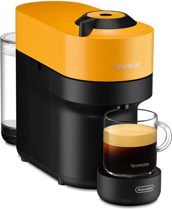 De'Longhi Nespresso Vertuo Pop ENV90.Y Geel: Compacte Koffiecupmachine met Centrifusion Technologie