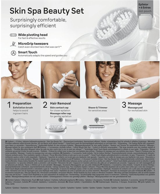 Braun Silk-épil 9 SkinSpa 9-080 Wet & Dry Epilator Wit