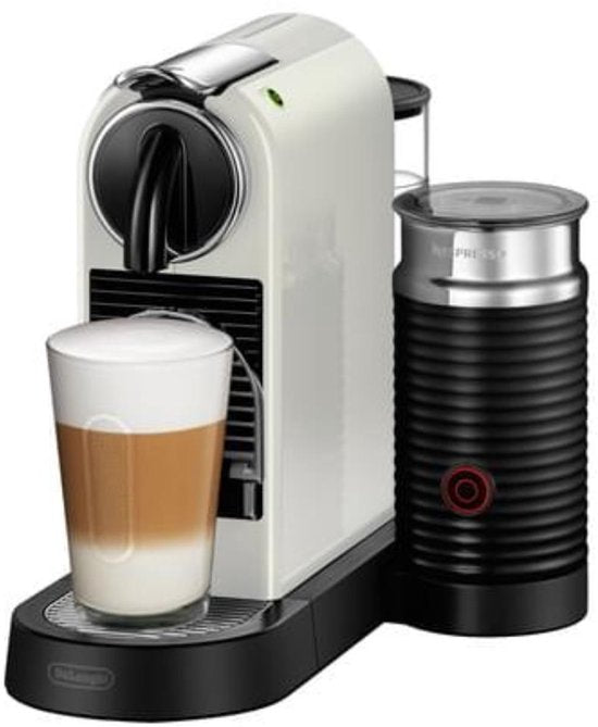 De'Longhi Nespresso CitiZ & Milk EN267.WAE: Compacte Koffiecupmachine met Geïntegreerde Melkopschuimer Wit