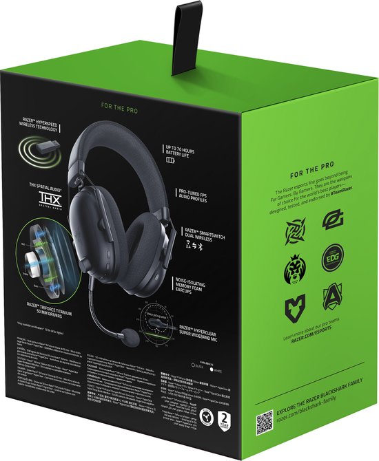 Razer BlackShark V2 Pro (2023) Draadloze Gaming Headset