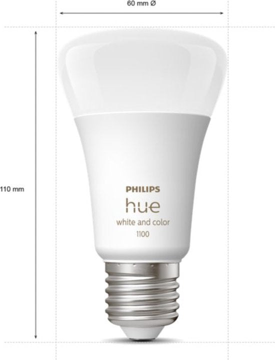 Philips Hue White and Color Ambiance Starterkit 2x E27 9W 1100lm