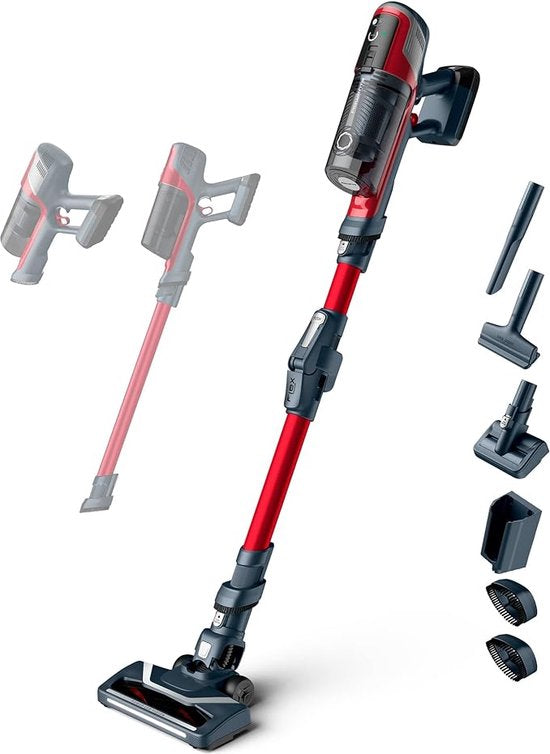 Rowenta RH6471 Draadloze Steelstofzuiger Zwart/Rood: Krachtige 18V Lithium Batterij