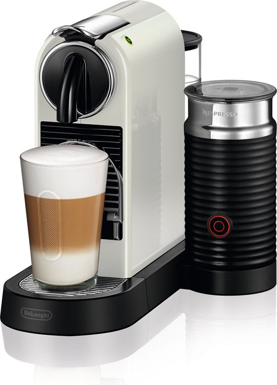 De'Longhi Nespresso CitiZ & Milk EN267.WAE: Compacte Koffiecupmachine met Geïntegreerde Melkopschuimer Wit