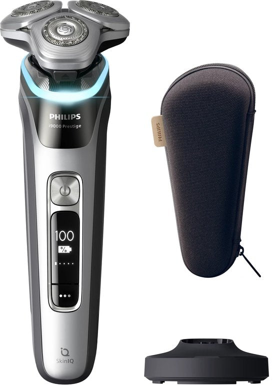 Philips i9000 Prestige Elektrisch Scheerapparaat Mannen: Ultraglad Zilver, Nat & Droog