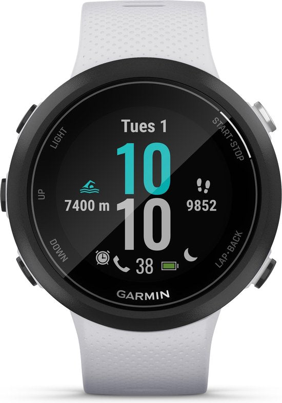 Garmin Swim 2 Smartwatch waterdicht GPS Tracker 42mm - Wit -0753759229313