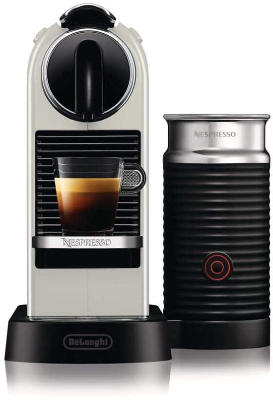 De'Longhi Nespresso CitiZ & Milk EN267.WAE: Compacte Koffiecupmachine met Geïntegreerde Melkopschuimer Wit