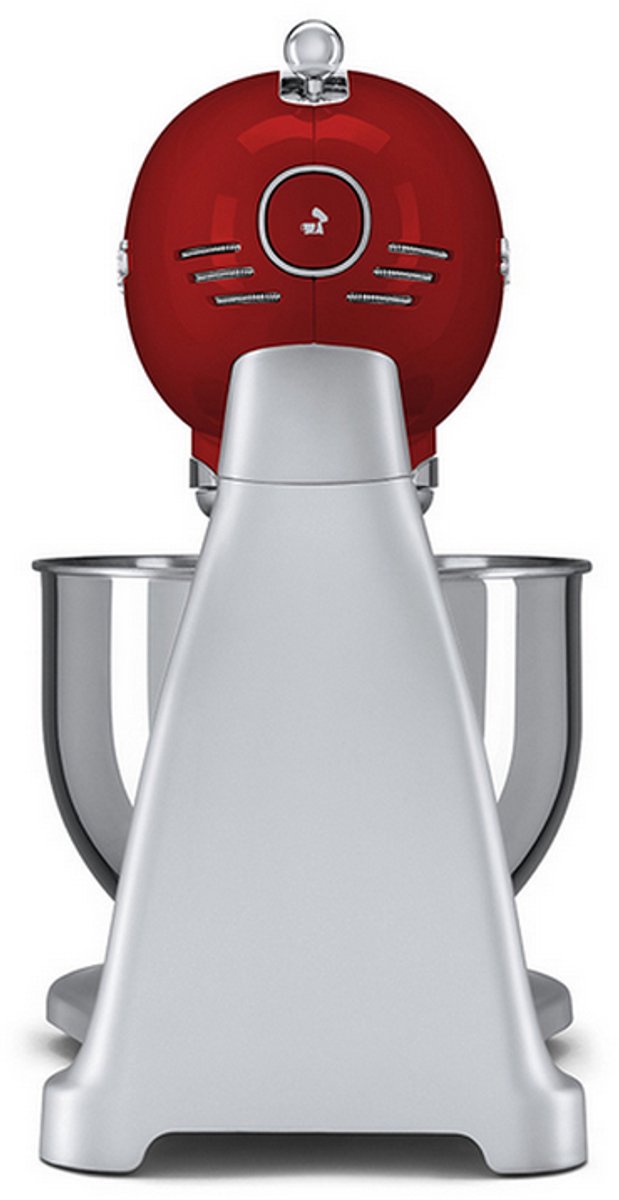 Smeg SMF02 Keukenmachine 800W 4.8L RVS Mengkom Rood