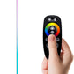 FlinQ Xyro LED Vloerlamp: Multikleur, Dimbare Sfeerverlichting met RF Afstandsbediening