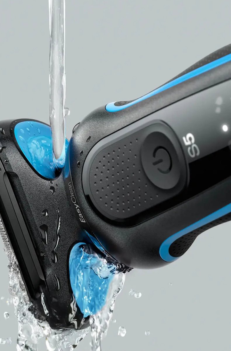 Braun Series 5 51-B1000s Elektrisch Scheerapparaat Blauw, Waterbestendig Nat Droog Scheren