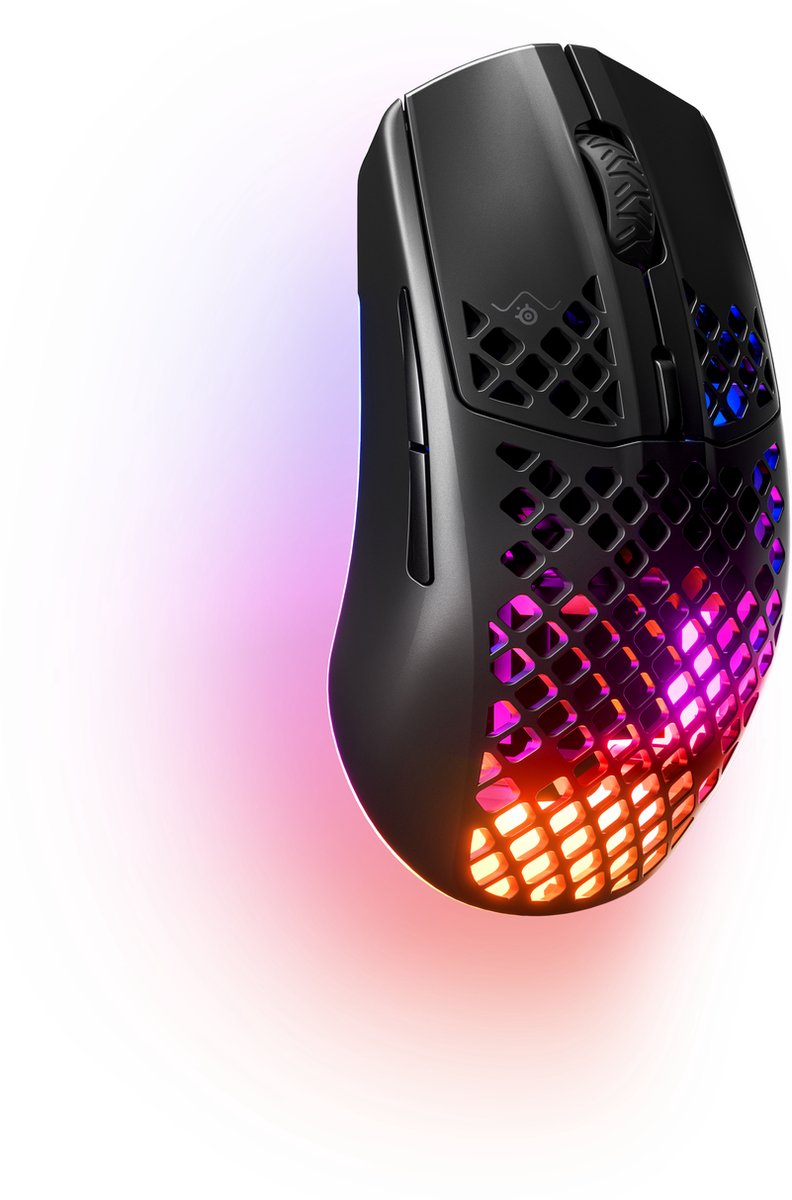 SteelSeries Aerox 3 Draadloze Gaming Muis: Ultralicht, 200 uur Accu, Zwart