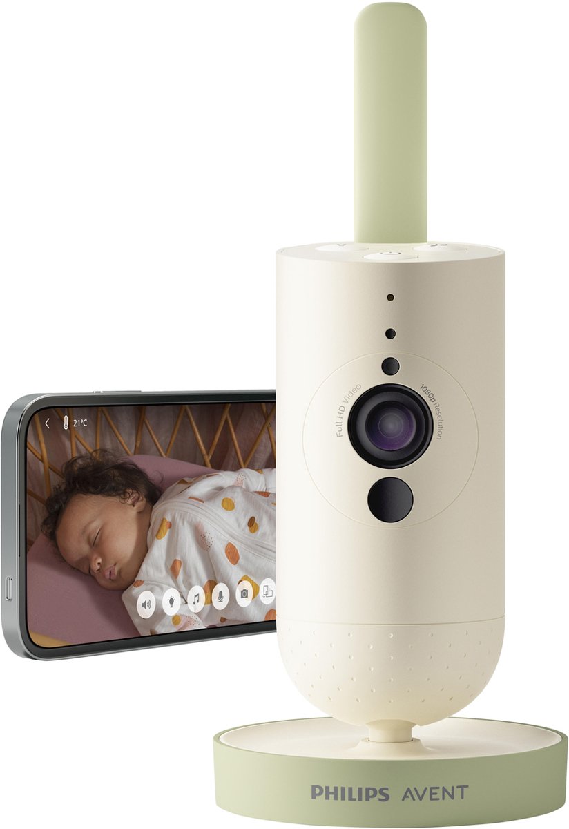 Philips Avent Connected Babycamera SCD643/26: HD Wifi Babyfoon met App, Veilig