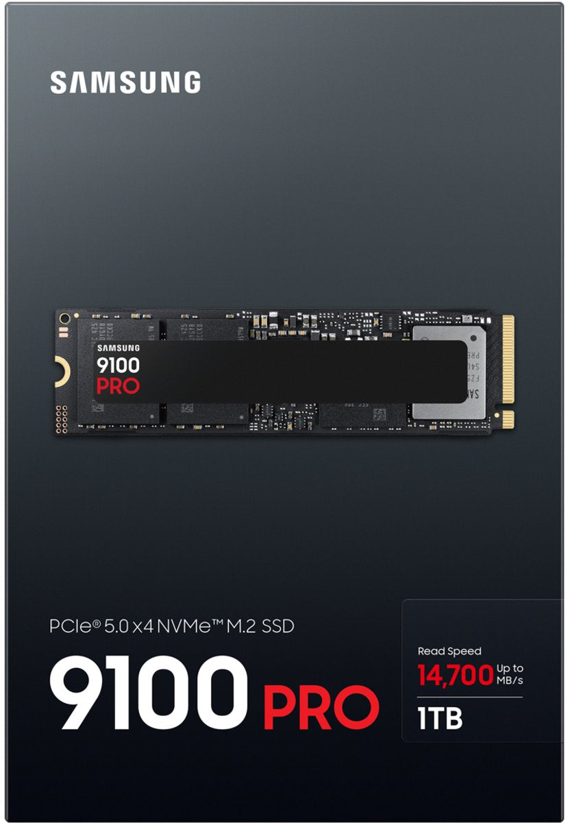 Samsung 9100 PRO PCIe 5.0 NVMe M.2 SSD - Razendsnelle Interne Opslag voor PC Gamers en Creators