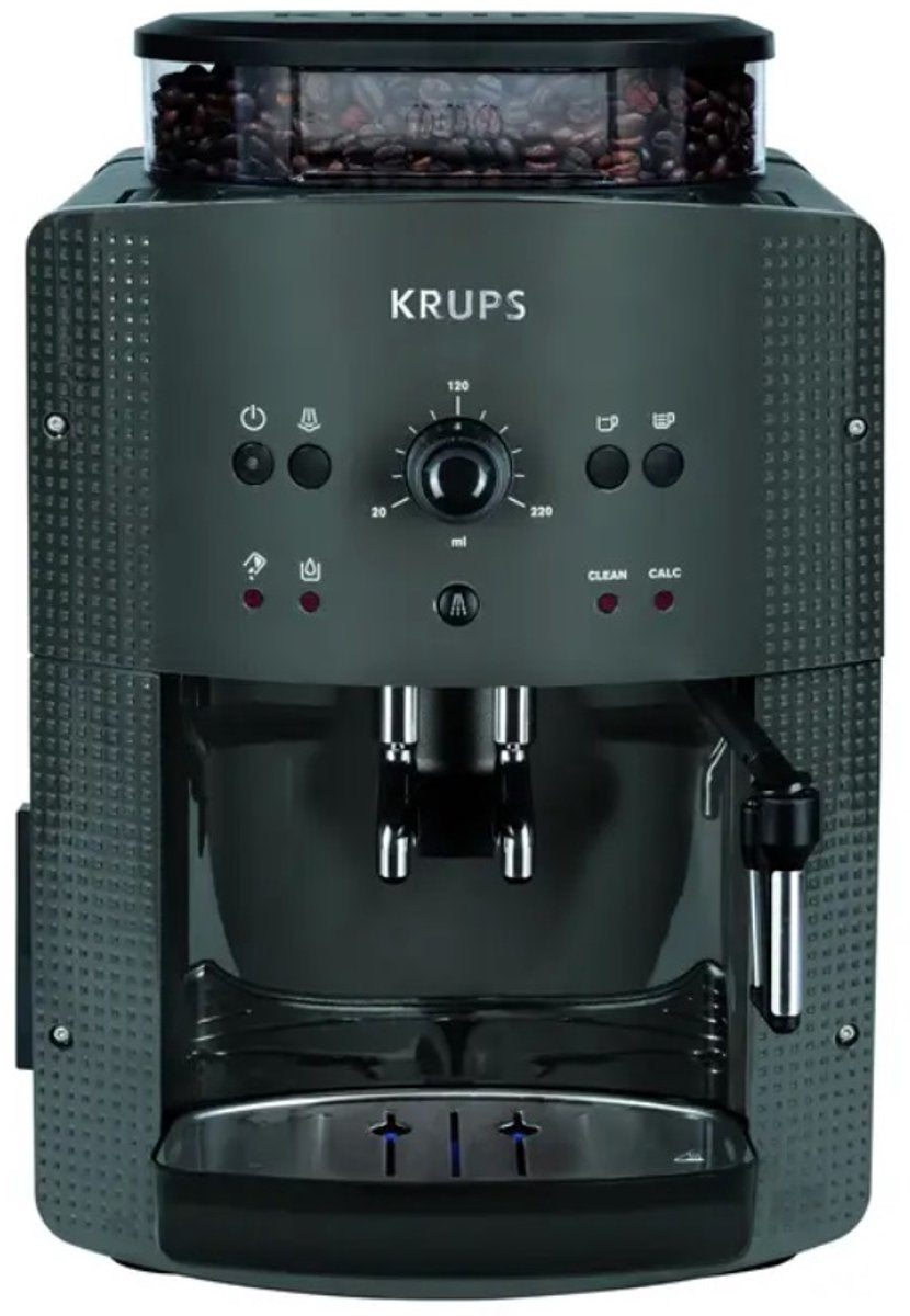 Krups Arabica EA810B Volautomatische Espressomachine Zwart/Grijs - Compact, Krachtig, Perfecte Espresso