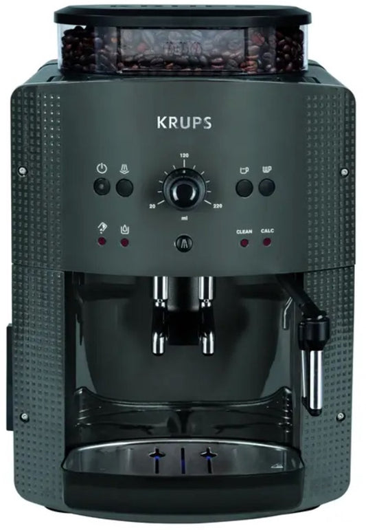 Krups Arabica EA810B Volautomatische Espressomachine Zwart/Grijs - Compact, Krachtig, Perfecte Espresso