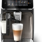 Philips 3300 LatteGo Espressomachine: 6 Dranken, AquaClean, Zwart/Chroom Volautomaat