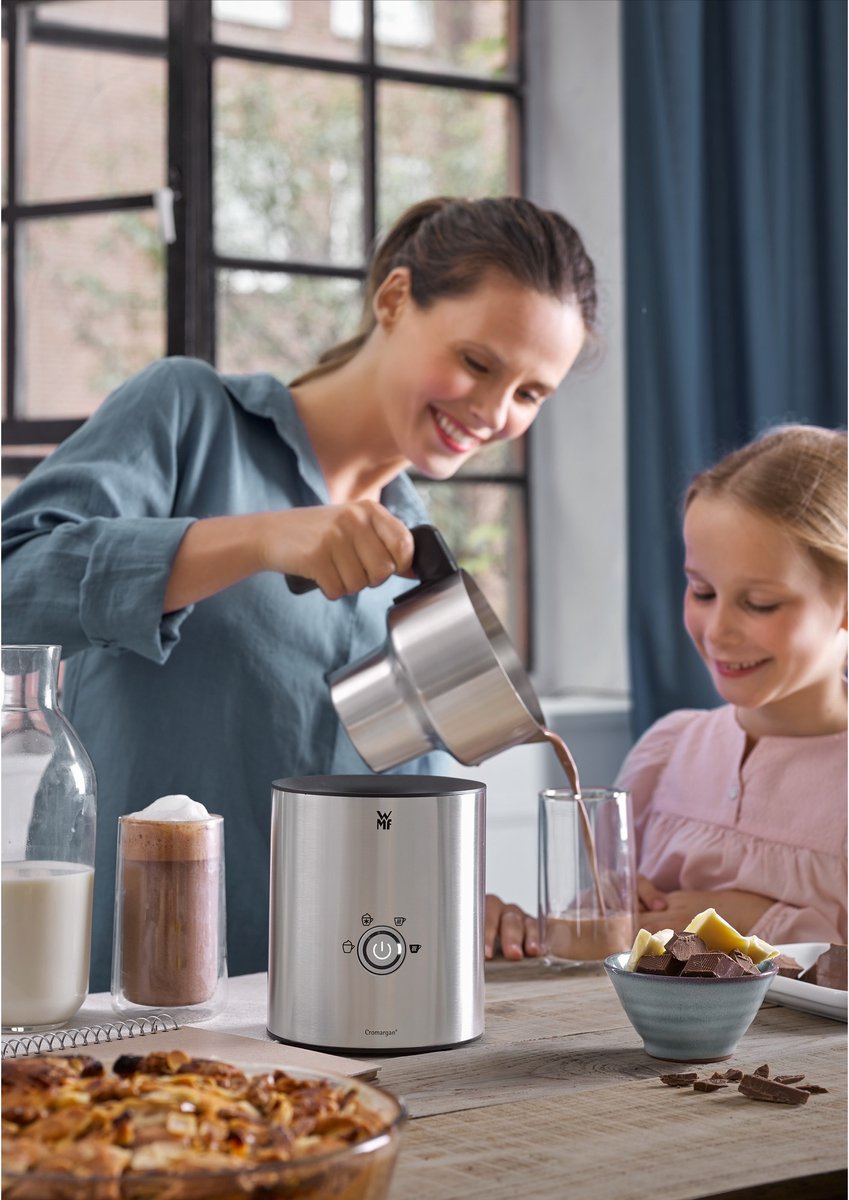 WMF Lono Melk- & Chocolade Opschuimer RVS: Warm, Koud, Perfect Schuim