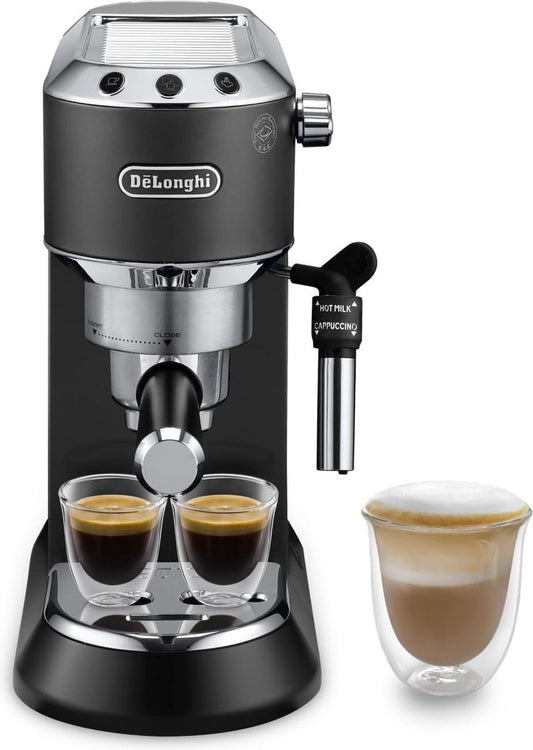De'Longhi Dedica Style EC685.BK Zwart | Compacte Espressomachine met Stoompijpje