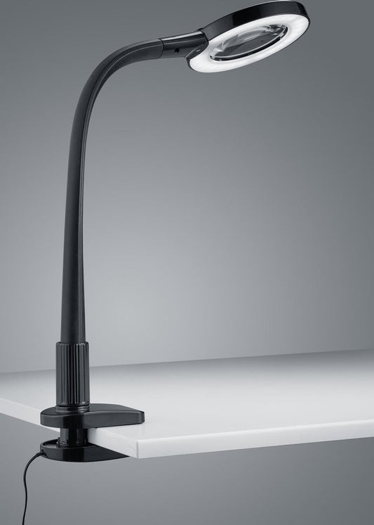 Trio Lighting LUPO LED Klemlamp - Inclusief Lichtbron - Modern Zwart Design