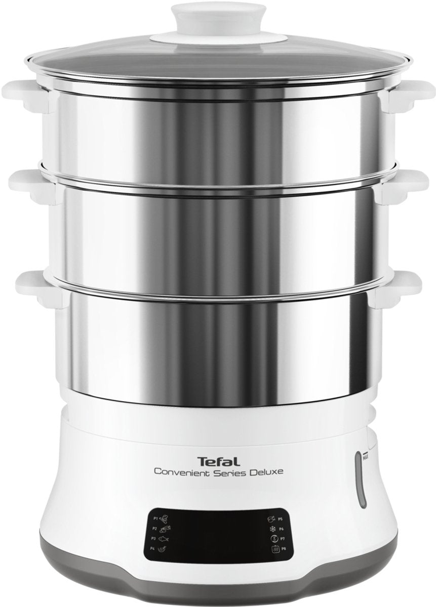 Tefal Convenient Series Deluxe VC502D Stoomkoker: 3 BPA-vrije Schalen, Timer, 1800W