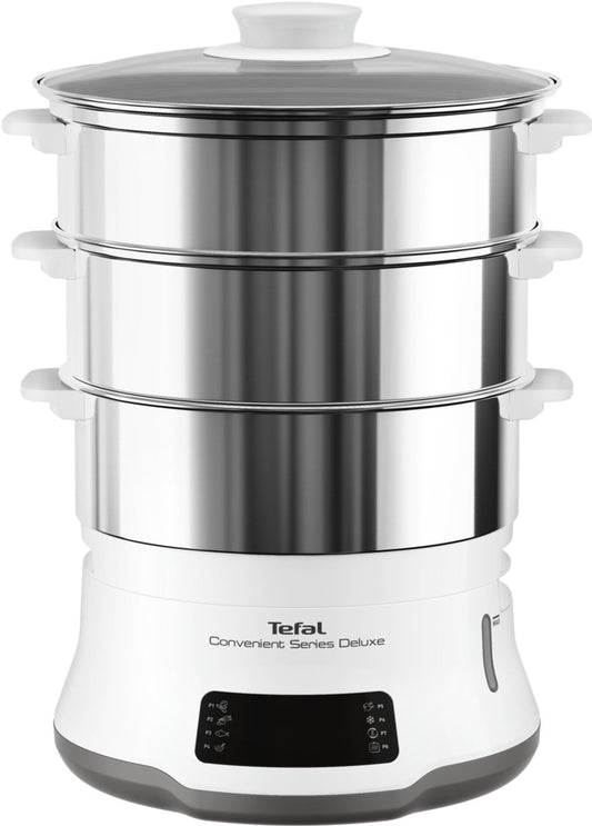 Tefal Convenient Series Deluxe VC502D Stoomkoker: 3 BPA-vrije Schalen, Timer, 1800W
