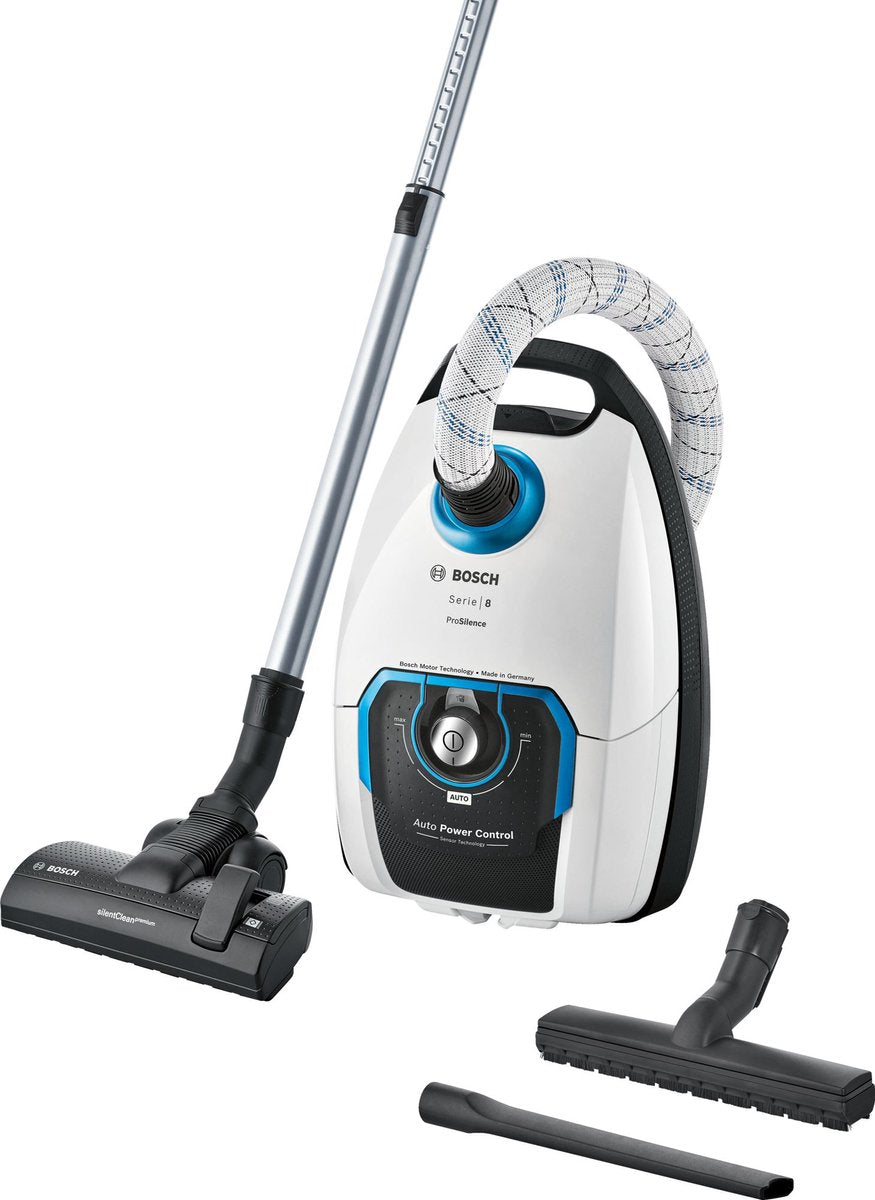 Bosch ProSilence BGL8SIL6 Serie 8 Stofzuiger met Zak Wit