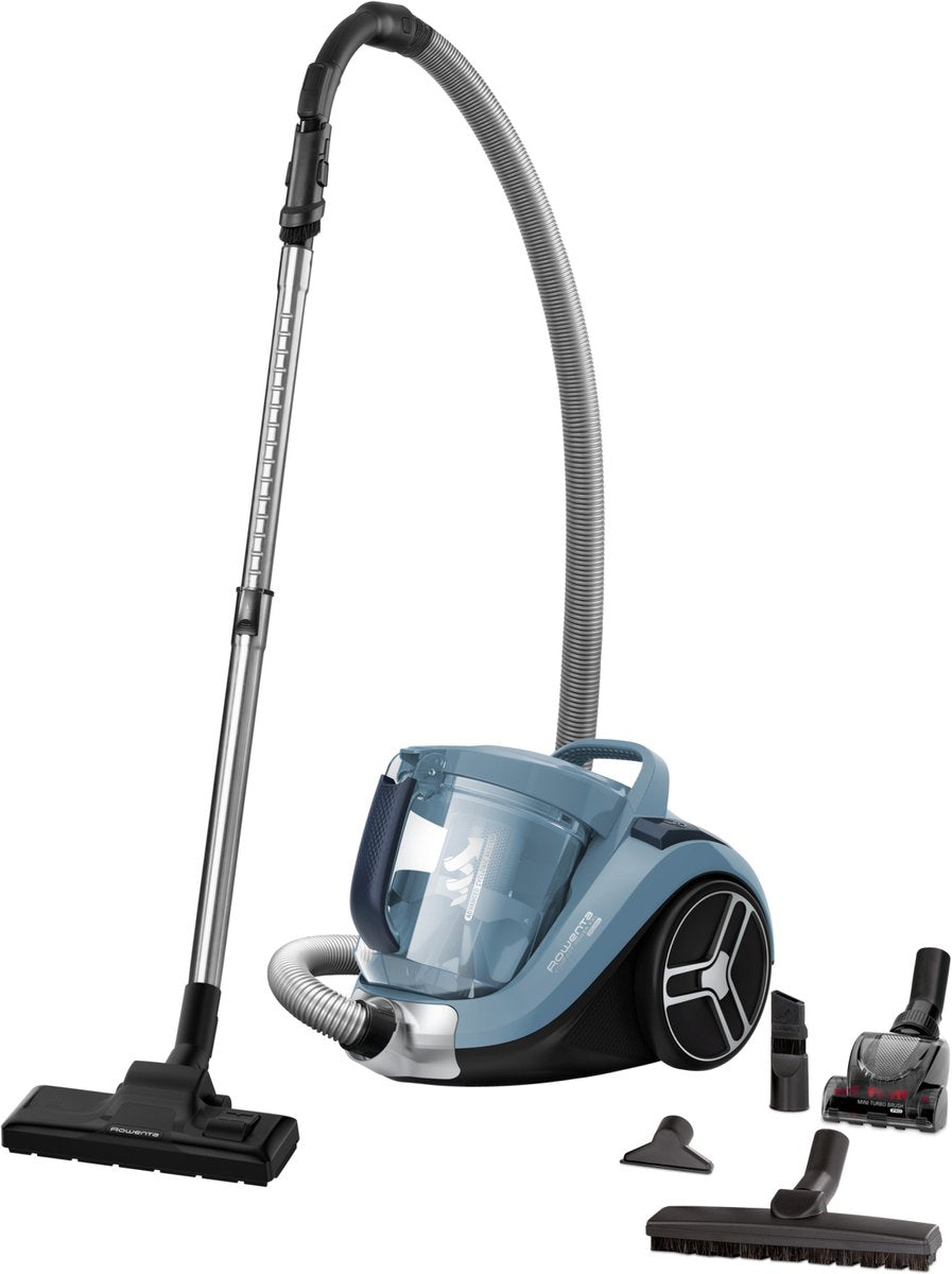 Rowenta Compact Power Cyclonic XXL RO4871 Zakloze Stofzuiger - Krachtig & Compact Blauw