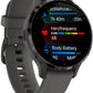 Garmin Venu 3S Smartwatch: Compact AMOLED Scherm, Gezondheidsmonitoring Pebble Grey