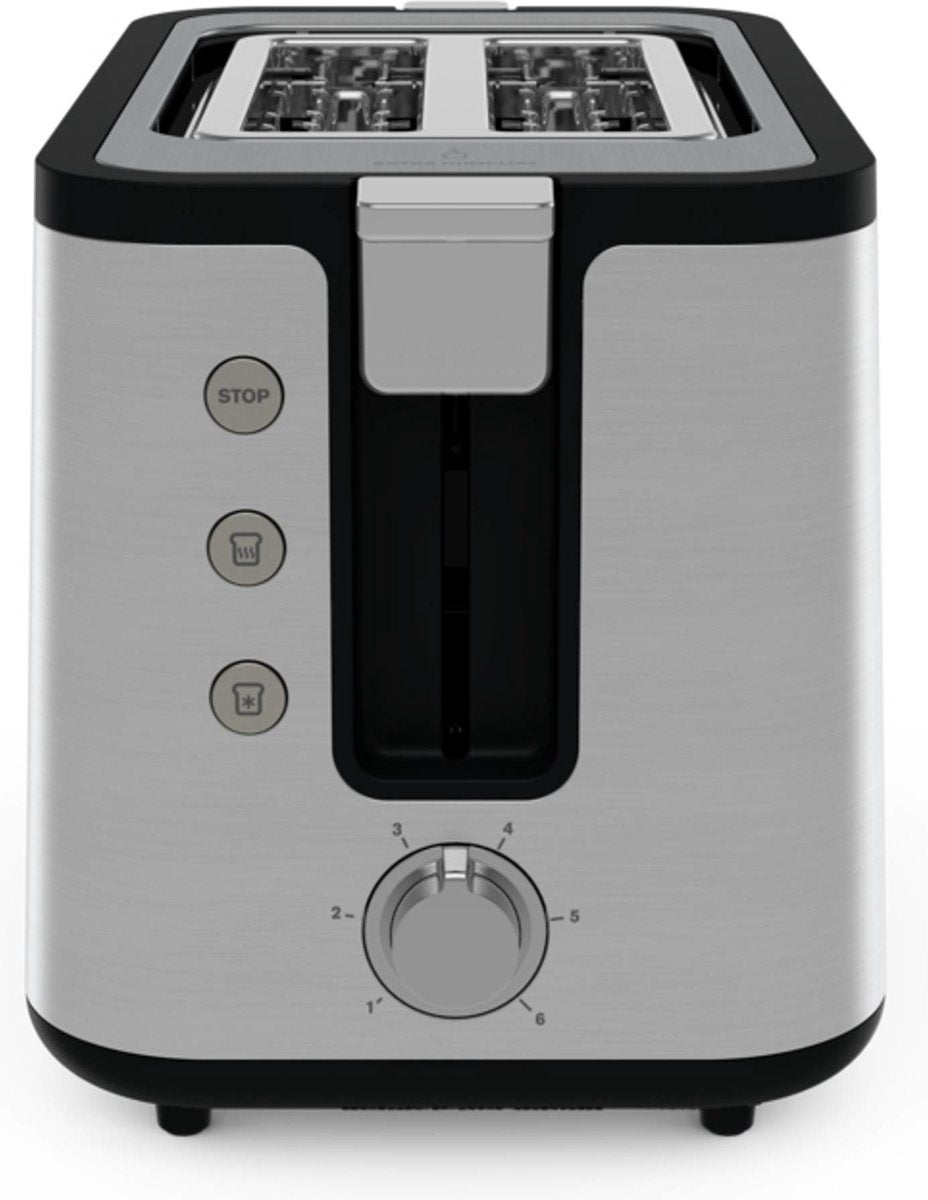 Krups Control KH442D: Luxe 2-sleufs broodrooster met ontdooi- en opwarmfunctie