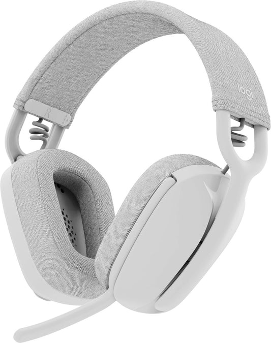 Logitech Zone Vibe 100 Draadloze Bluetooth Headset voor Thuiswerken - Off White