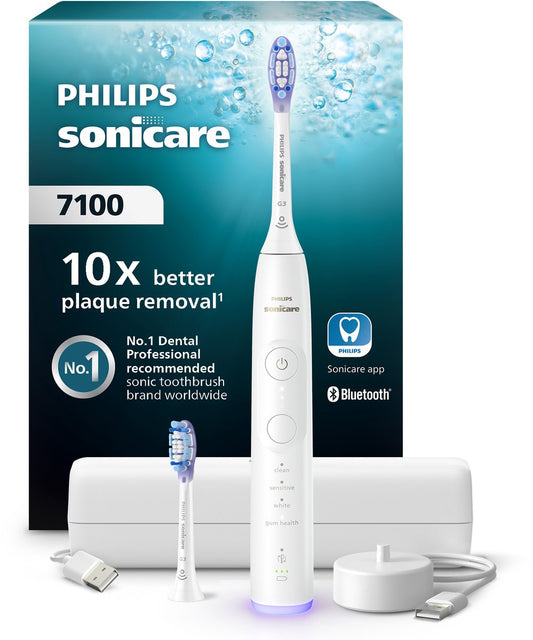 Philips Sonicare 7100 Series Elektrische Tandenborstel Wit - Gezond Tandvlees & Plakverwijdering