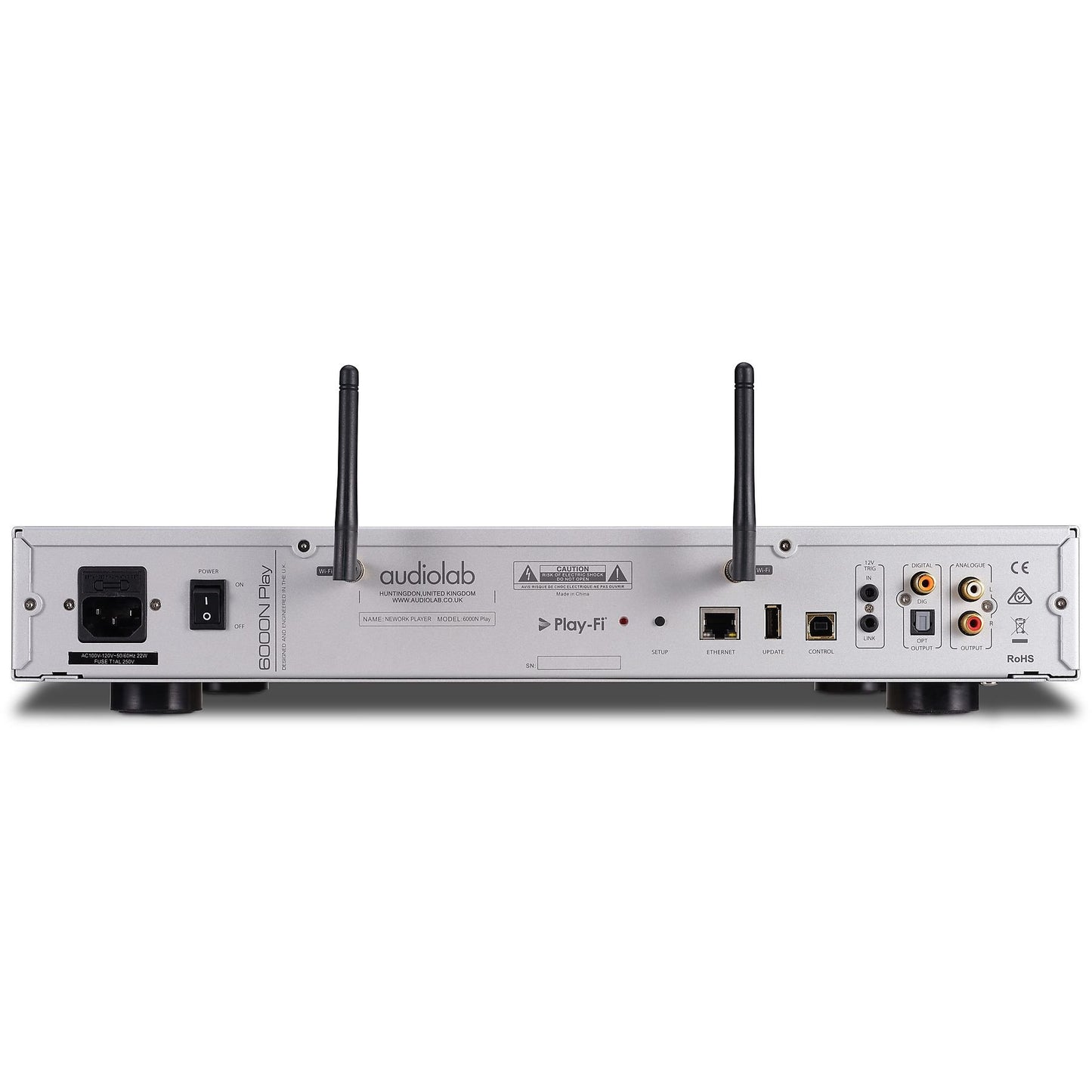 Audiolab 6000N Draadloze Hifi Streamer: Lossless Wi-Fi Audio, Multiroom, Uitgebreide Connectiviteit