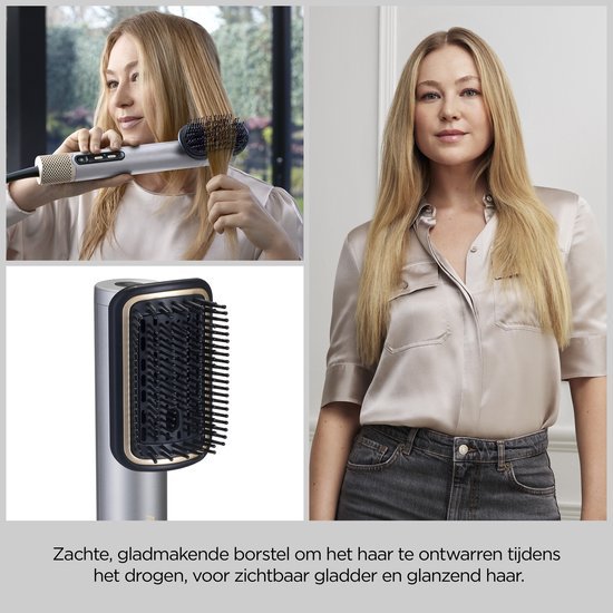 BaByliss Air Wand AS6555E 4-in-1 Wet to Dry Hair Dryer 1500W Silver - MR commerce