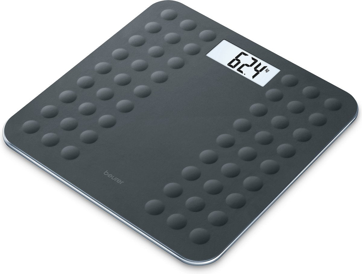 Beurer GS 300 Zwarte Digitale Personenweegschaal met Antislip Veiligheidsglas en LCD - MR commerce