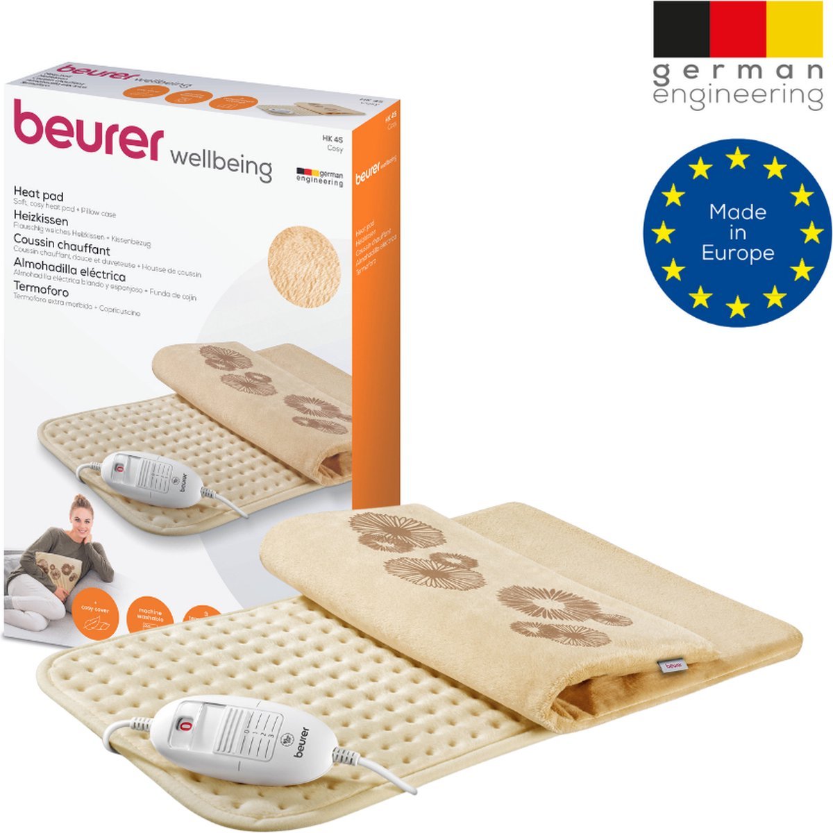 Beurer HK 45 Cosy Elektrisch Warmtekussen Rug Buik Nek Schouder Zacht Fleece - MR commerce