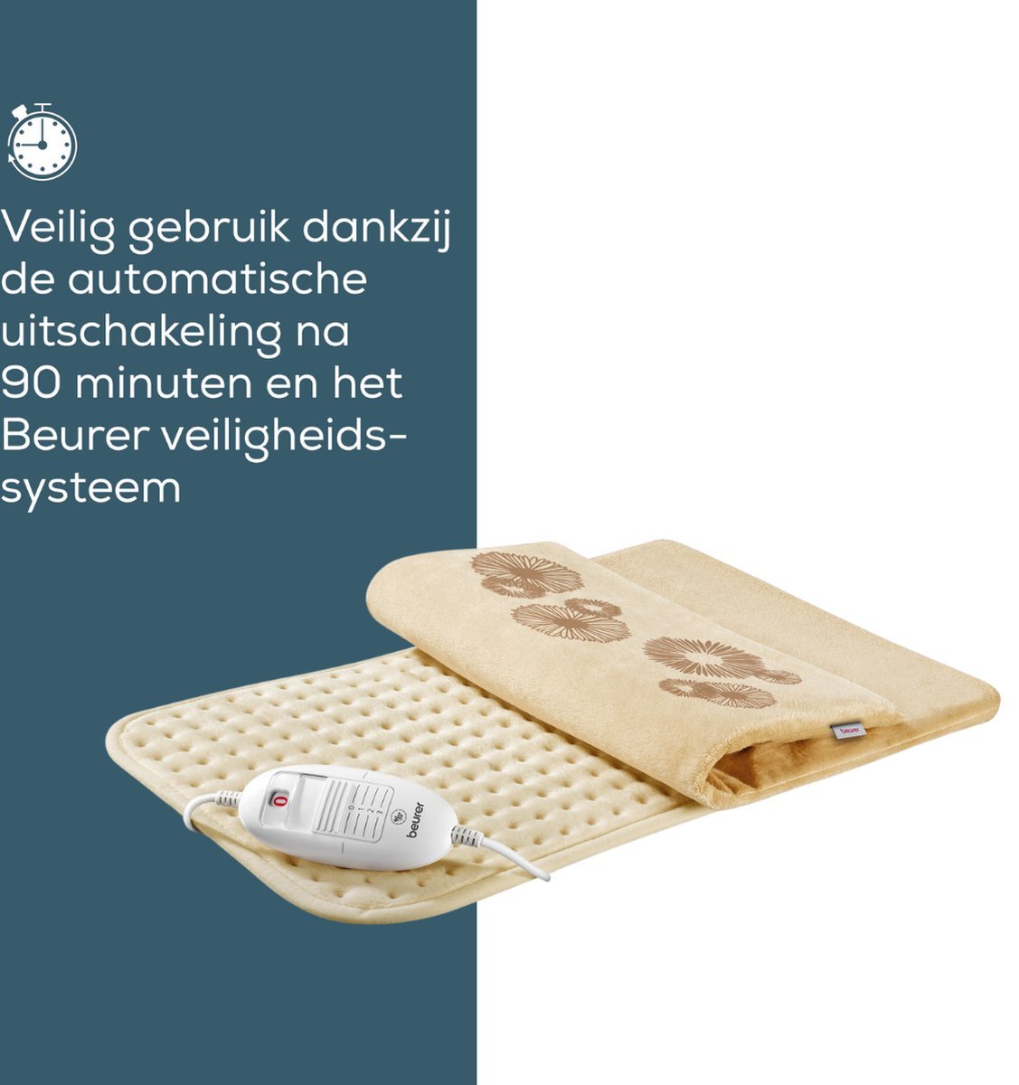 Beurer HK 45 Cosy Elektrisch Warmtekussen Rug Buik Nek Schouder Zacht Fleece - MR commerce