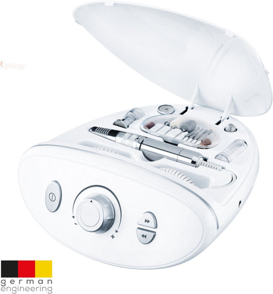 Beurer MP 100 Elektrische Manicure Pedicure Set, 10 Saffier Opzetstukken, 20.000 RPM - MR commerce