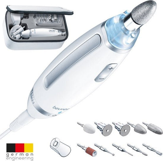 Beurer MP 62 Professionele Manicure & Pedicure Set - 10 Opzetstukken, LED Licht - MR commerce