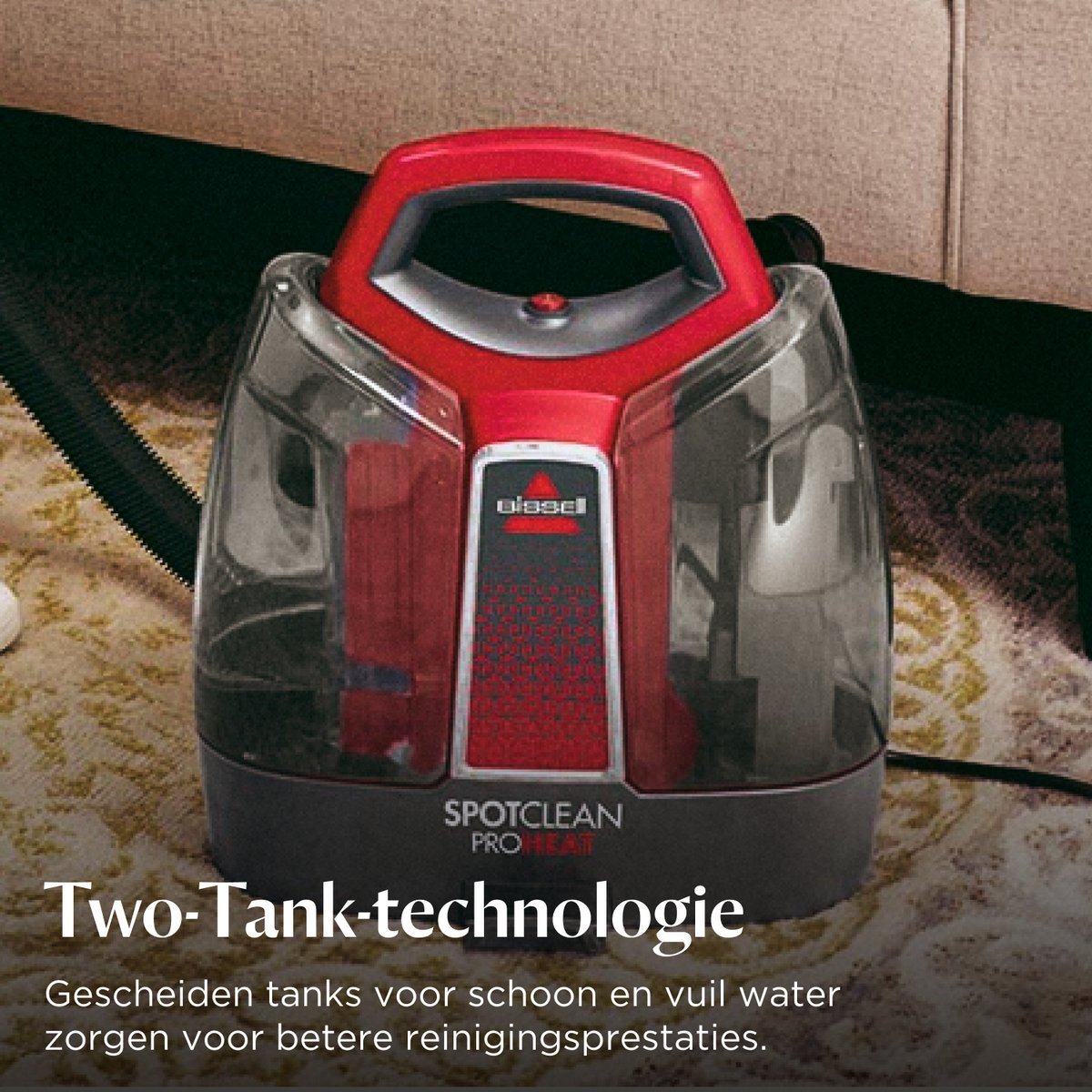 BISSELL SpotClean ProHeat Draagbare Vlekkenreiniger HeatWave Tapijt Bank Auto - MR commerce
