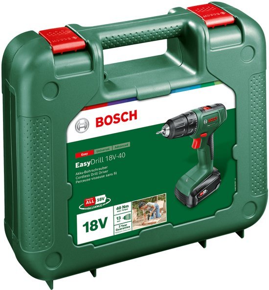 Bosch EasyDrill 18V-40 Accuschroefboormachine 18V Li-Ion Accu Lader - MR commerce