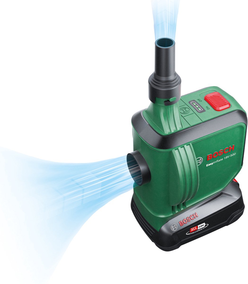 Bosch EasyInflate 18V - 500 Acculuchtpomp Kit: Krachtig, Draagbaar, Compleet met Accu en Oplader - MR commerce